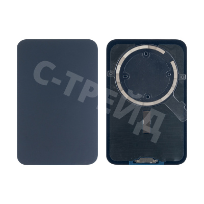 Задняя крышка для iPhone 17 Pro Max (A3526) Синий (стекло, монолит, MagSafe, логотип) - Премиум