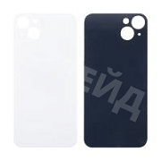 Задняя крышка для iPhone 14 Plus (A2887) Белый (стекло, широкий вырез под камеру, логотип)