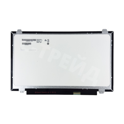 Матрица 14" LED 1366x768 Slim 30 pin справа внизу, глянцевая (уши вверху/внизу) (N140BGE-EB3)