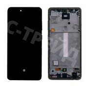 Дисплей для Samsung Galaxy A52/A52 5G/A52s 5G (A525F/A526B/A528B) модуль с рамкой Черный - OR (SP)