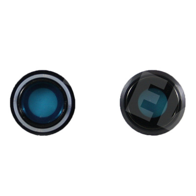 Стекло камеры для iPhone 8/SE (2020)/SE (2022) в сборе с рамкой Черный