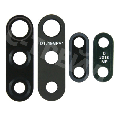 Стекло камеры для Xiaomi Redmi 9 (M2204J19AG) (комплект 2 шт.) Черный