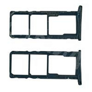 Держатель SIM для Huawei Honor 8A/8A Pro/8A Prime (JAT-LX1/JAT-L41) Синий