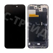 Дисплей для iPhone 14 Pro Max (A2895) в сборе с тачскрином Черный - JCID (Soft OLED, Full HD, 120 Гц) (с верификацией = с привязкой без ошибки)