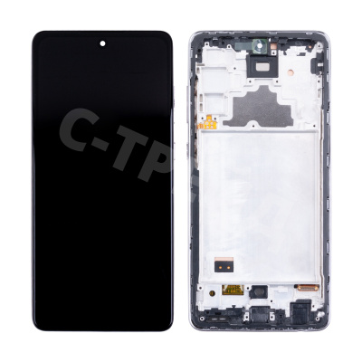 Дисплей для Samsung Galaxy A72 (A725F) модуль с рамкой Черный - (In-Cell)