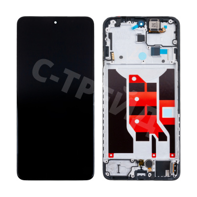 Дисплей для OPPO Reno 12 F 4G (CPH2687) модуль с рамкой Черный - (OLED)