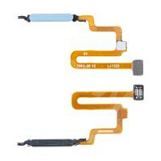 Шлейф для Xiaomi Redmi Note 11 Pro 4G/5G/Poco X4 Pro 5G (2201116TG/2201116SG/2201116PG) сканер отпечатка пальцев Голубой