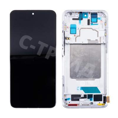 Дисплей для Xiaomi 13 (2211133C) модуль с рамкой Серебро - OR