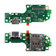 Шлейф для Huawei Nova 13i (CTR-L91) плата на системный разъем/микрофон - Премиум