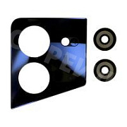 Стекло камеры для Tecno Pova 5 (LH7n) в сборе с рамкой Черный