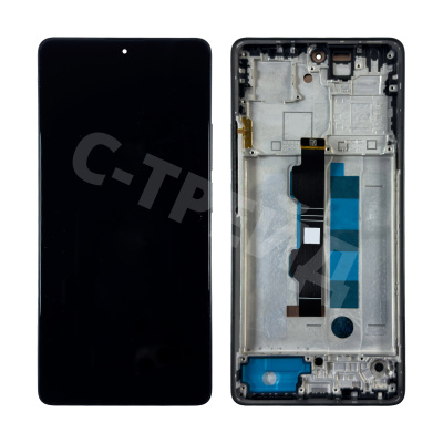 Дисплей для Xiaomi Redmi Note 13 Pro 4G (23117RA68G) модуль с рамкой Черный - (OLED)