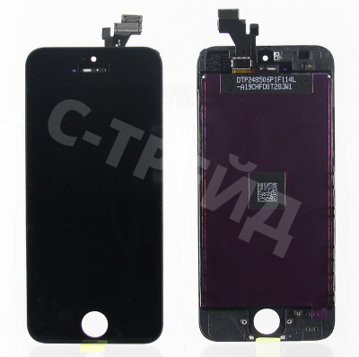Дисплей для iPhone 5 в сборе с тачскрином Черный - Оптима