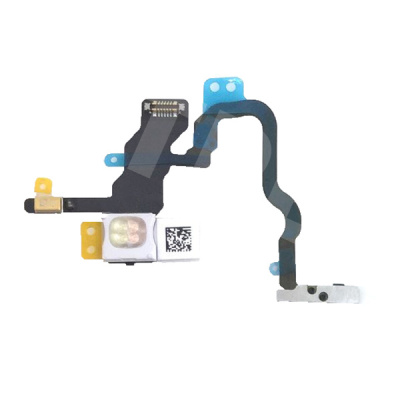 Шлейф для iPhone X (A1865/A1901) на кнопку включения/микрофон - Премиум