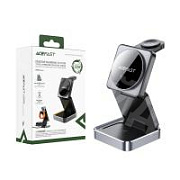 Беспроводное зарядное устройство Acefast E20 (для смартфона + гарнитуры + iWatch) Черный