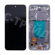 Дисплей для Samsung Galaxy S23 FE (S711B) модуль с рамкой Черный - (OLED) (Full Size)