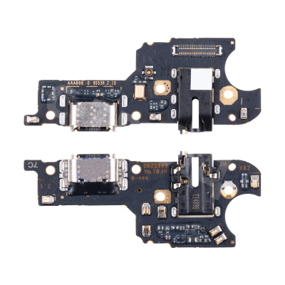 Шлейф для Realme C25/C25s (RMX3191/RMX3195) плата системный разъем/разъем гарнитуры/микрофон - Премиум