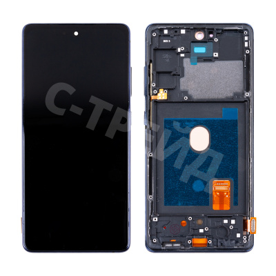 Дисплей для Samsung Galaxy S20 FE/S20 FE 5G (G780F/G781B) модуль с рамкой Синий - (OLED) (Full Size)