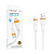 Кабель USB - Lightning Borofone BX118 (2.4A, плоский) Белый