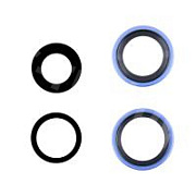 Стекло камеры для iPhone 16/16 Plus (комплект 2 шт.) Ультрамарин