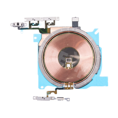 Шлейф для iPhone 13 mini (A2630) на беспроводную зарядку/кнопку включения/кнопки громкости - Премиум