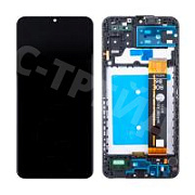 Дисплей для Samsung Galaxy A13 (A135F/A137F) модуль с рамкой Черный - OR Ref. (SP)