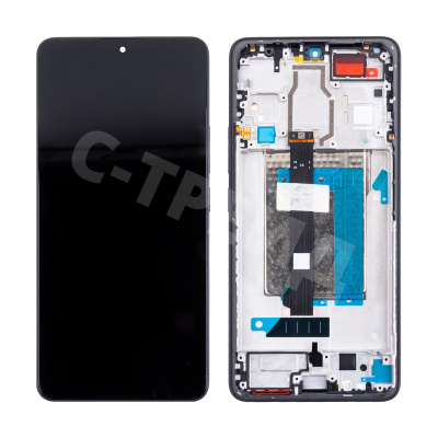 Дисплей для Xiaomi Poco F6 (24069PC21G) модуль с рамкой Черный - OR (SP)