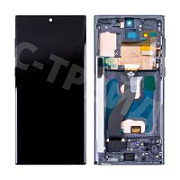 Дисплей для Samsung Galaxy Note 10 (N970F/N971F) модуль с рамкой Черный - (In-Cell)