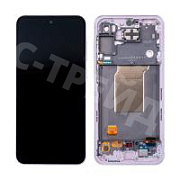 Дисплей для Samsung Galaxy A55 5G (A556E) модуль с рамкой Лавандовый - OR (SP)