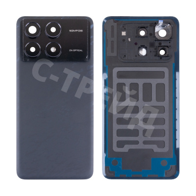 Задняя крышка для Xiaomi Poco F6 Pro (23113RKC6G) Черный - Премиум