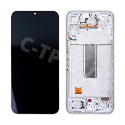 Дисплей для Samsung Galaxy A34 5G (A346B) модуль с рамкой Серебро - OR (SP)