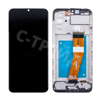 Дисплей для Samsung Galaxy A02s (A025F) модуль с рамкой Черный - OR Ref. (SP) (GH81-20118A)