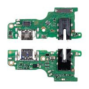 Шлейф для Tecno Spark 40 Pro (KM6) плата на системный разъем/разъем гарнитуры/микрофон - Премиум