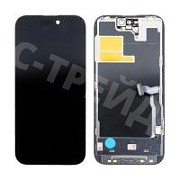 Дисплей для iPhone 14 Pro (A2891) в сборе с тачскрином Черный - (Soft OLED, Full HD, 120 Гц) (с верификацией)