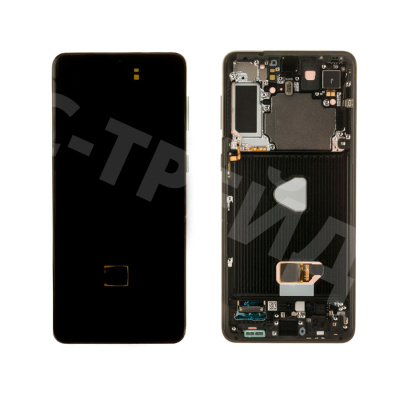Дисплей для Samsung Galaxy S21+ (G996B) модуль с рамкой Черный - OR (SP)