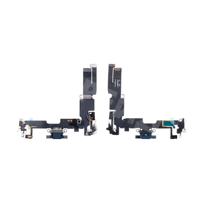 Шлейф для iPhone 14 Plus (A2887) на системный разъем/микрофон Черный - Премиум