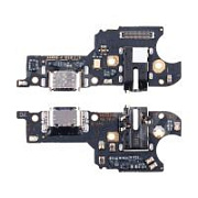 Шлейф для Realme C25/C25s (RMX3191/RMX3195) плата системный разъем/разъем гарнитуры/микрофон - Премиум