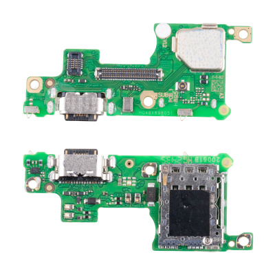 Шлейф для Tecno Camon 30S Pro/30S (CLA6/CLA5) плата на системный разъем/разъем SIM/микрофон - Премиум