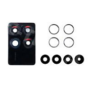 Стекло камеры для Xiaomi Poco X6 Pro 5G (2311DRK48G) в сборе с рамкой Черный