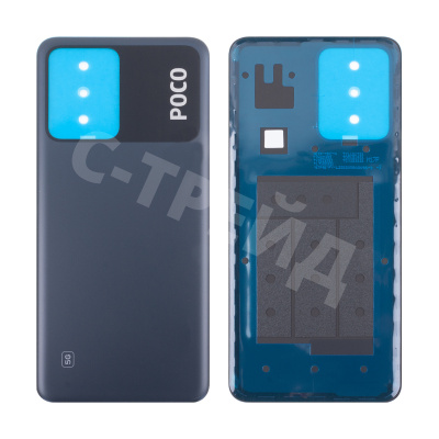 Задняя крышка для Xiaomi Poco X5 5G (22111317PG) Черный - Премиум