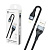 Кабель USB - Lightning BC X57 (5A, оплетка ткань) Черный