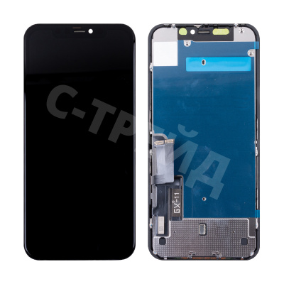 Дисплей для iPhone 11 (A2221) в сборе с тачскрином Черный GX (площадка под IC)
