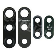 Стекло камеры для Xiaomi Redmi 9 (M2204J19AG) (комплект 2 шт.) Черный