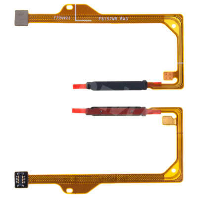 Шлейф для Huawei Honor 10X Lite/P Smart 2021 (DNN-LX9/PPA-LX1) сканер отпечатка пальцев Черный