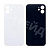 Задняя крышка для iPhone 12 (A2403) Белый (стекло, широкий вырез под камеру, логотип)