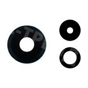 Стекло камеры для Xiaomi 12 Lite (2203129G) в сборе с рамкой Черный