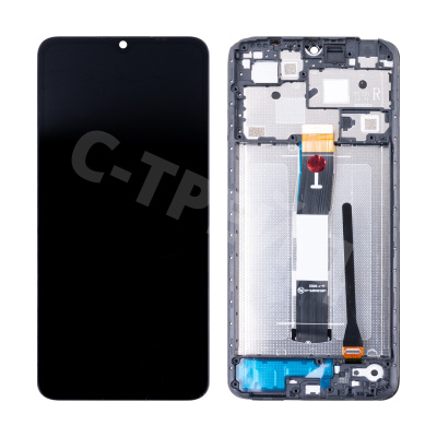 Дисплей для Xiaomi Redmi 12C (22120RN86G) модуль с рамкой Черный - OR