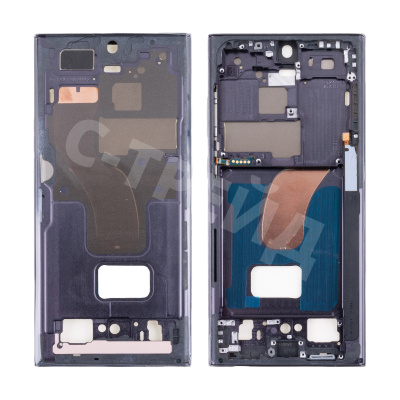 Рамка дисплея для Samsung Galaxy S23 Ultra (S918B) Черный (возможен дефект ЛКП)