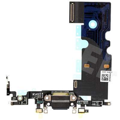 Шлейф для iPhone 8 на системный разъем/микрофон Черный