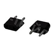 Сетевой адаптер с CN/US вилки на евровилку (тех.упак.) Черный