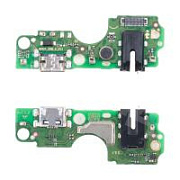 Шлейф для Infinix Smart 7 (X6515) плата на системный разъем/разъем гарнитуры/микрофон - Премиум